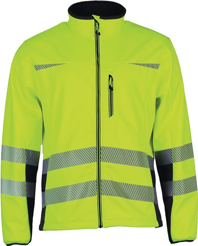 Warnschutz-Softshelljacke Prevent® Trendline Gr.XL gelb/schwarz