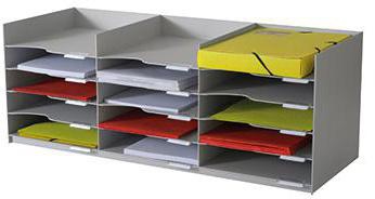 Paperflow Formularbox easyOffice 535.02 stapelbar 15Fächer grau